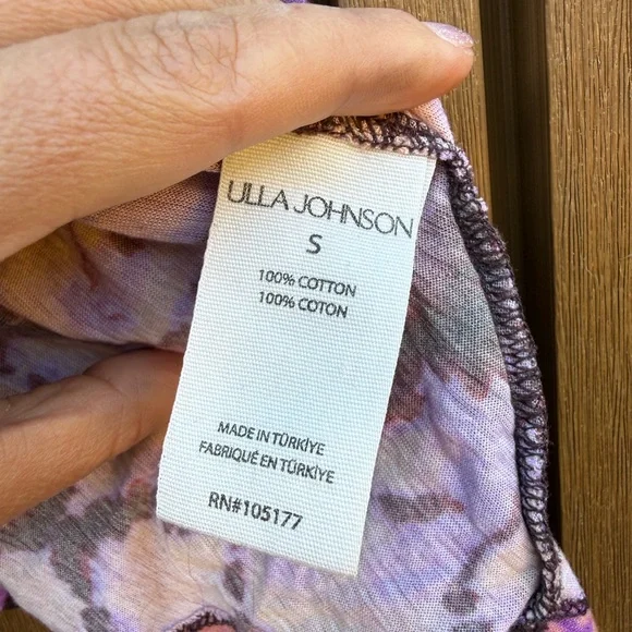 Ulla Johnson Purple and Orange Ruched Blouse - Picture 3 of 4